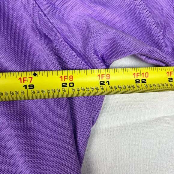 Vineyard Vines Polo Shirt Adult Mens Size Large Purple Whale Golf Golfer - Picture 6 of 9